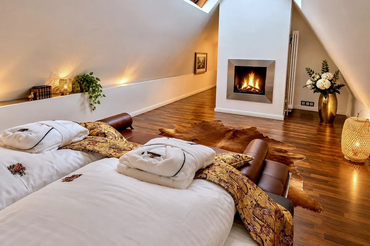 Das Bett mit Blick auf den Kamin, 14 Schwarzer Schwan